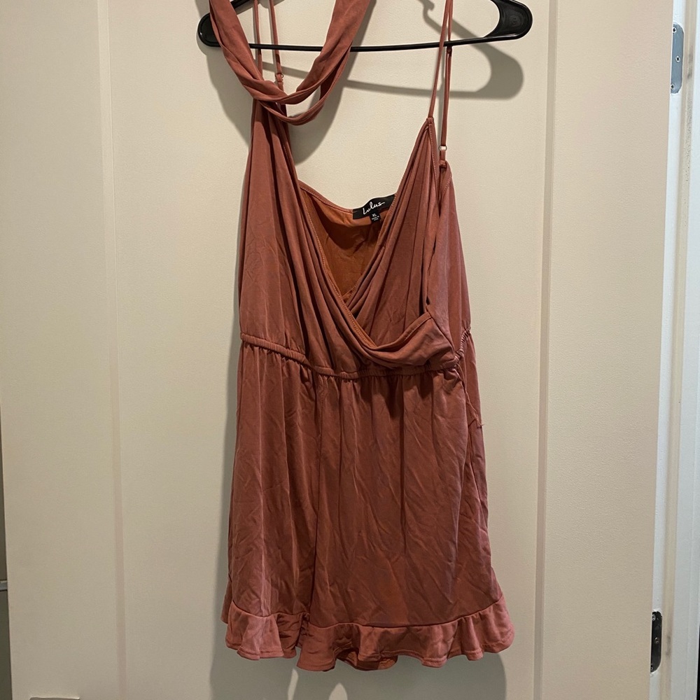 Lulus Pink V Neck Romper